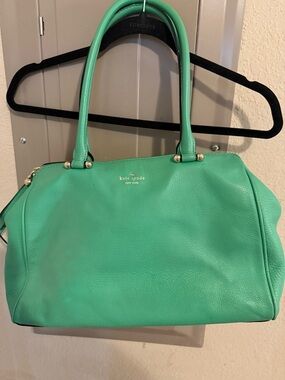 kate spade Green Leather Top-Handle Tote